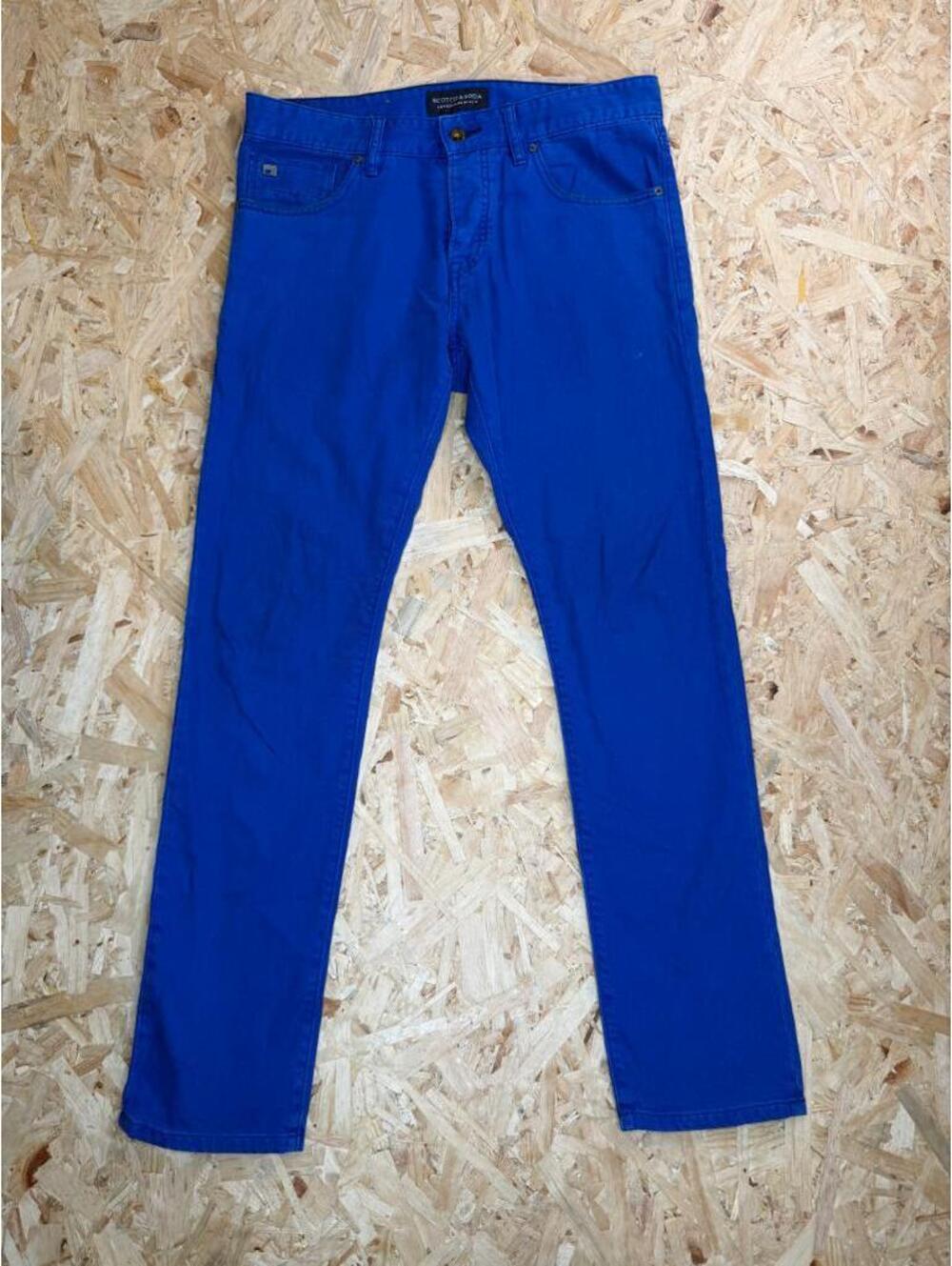 Scotch & Soda Ralston Slim Fit Jeans Mens 32x32 Electric Blue Amsterdams Blauw